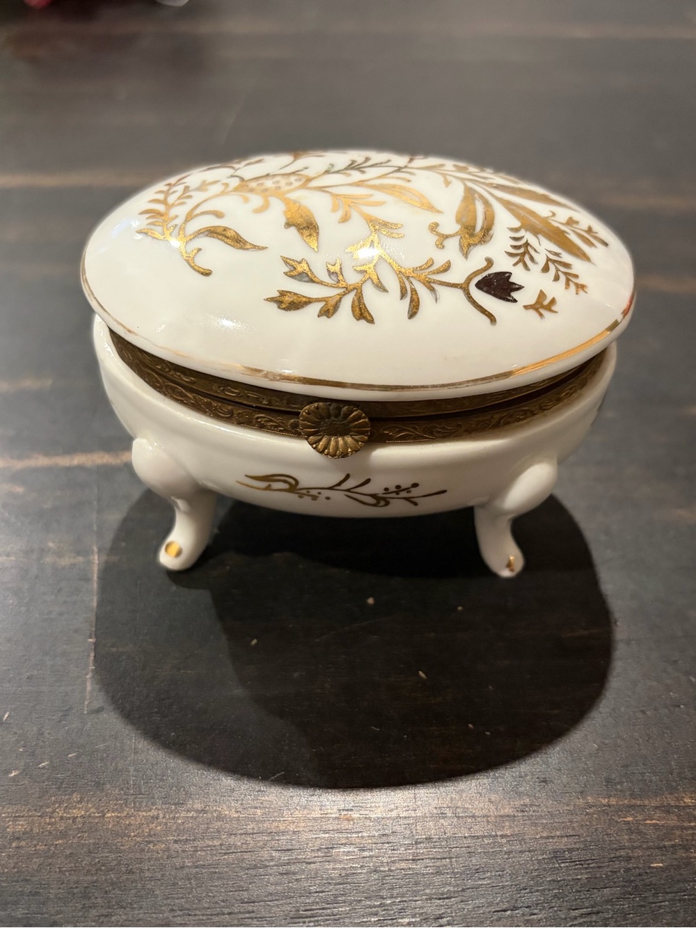 Vintage Footed Trinket Dish